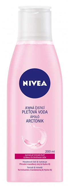 Upokojujúca čistiaca pleťová voda pre suchú a citlivú pleť 200 ml